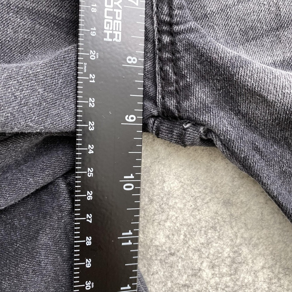 True Religion Jeans Girls 10 (24x22) Black Leila Mid Rise Wide Leg *MINOR STAIN* - Picture 4 of 16